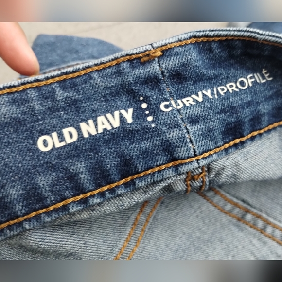 Old Navy Cury Profile Denim Blue Jean Shorts Women Size 22 Plus Regular - Picture 4 of 15